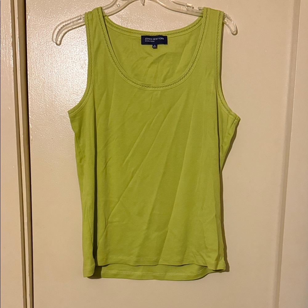 Jones New York Lime Green Tank Top